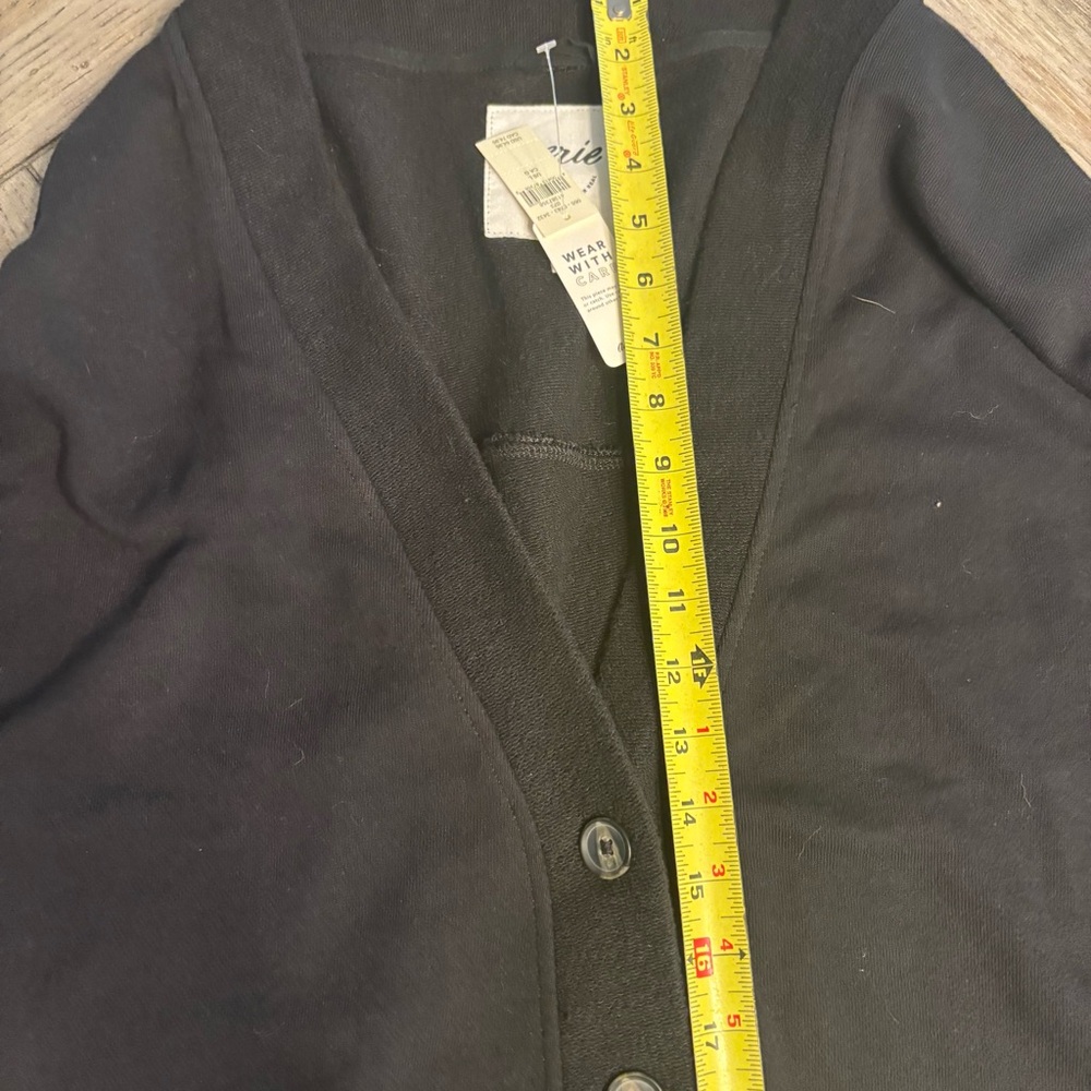 Aerie Black Getaway Cardigan Sweatshirt Size Large NWT - Picture 10 of 16